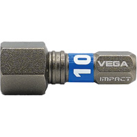 Impactech&reg; Insert Bit, Hex, 10 mm, 1/4" Drive Moffatt Supply & Specialties