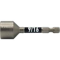 Impactech&reg; Nut Driver, 9/16" Tip, 1/4" Drive, 2-9/16" L, Magnetic Moffatt Supply & Specialties