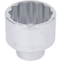 Chrome Socket, 50 mm, 1" Drive, 12 Points Moffatt Supply & Specialties