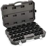 Jeu de douilles SAE &agrave; 6 pans, 29 Mcx, Chocs, Prise de 3/4" Moffatt Supply & Specialties