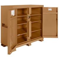 Model 139 Jobsite Cabinet with Padlock, Steel, 59.4 Cubic Feet, Tan Moffatt Supply & Specialties