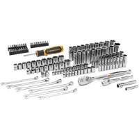 Jeu d'outils manuels pour m&eacute;canicien 90T SAE/m&eacute;trique avec prises 1/4" & 3/8" Moffatt Supply & Specialties