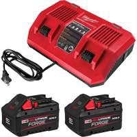 M18 REDLITHIUM FORGE Starter Kit with Dual Bay Rapid Charger, 18 V, Lithium-Ion Moffatt Supply & Specialties