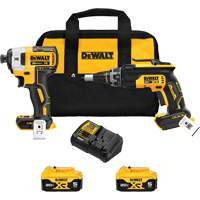 MAX Brushless Cordless Drywall Screw Gun & Impact Driver Kit, 20 V Moffatt Supply & Specialties