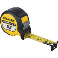 CONTROL-LOCK Tape Measure, 25 mm x 16', Imperial Graduations Moffatt Supply & Specialties