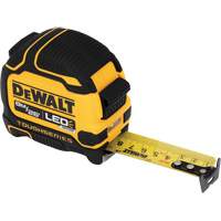 TOUGHSERIES Lighted Tape Measure, 26'/8 m, Imperial & Metric Graduations Moffatt Supply & Specialties