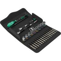 Jeu de cl&eacute; &agrave; cliquet SA 14 Zyklop Comfort avec levier dinversion, 28 Mcx, Prise de 1/4" Moffatt Supply & Specialties