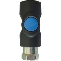 TOPQUIK S1 Industrial Quick Coupler, Polyester Composite/Stainless Steel, 1/4", Female NPT, 174 PSI Moffatt Supply & Specialties