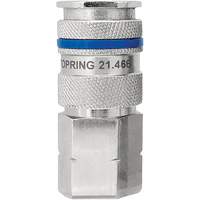 QUIKSILVER Industrial Quick Coupler, Nickel Plated Brass, 3/8", Female NPT, 435 PSI Moffatt Supply & Specialties