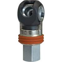 TOPQUIK SC Industrial Swing Quick Coupler, Nickel-Plated Steel, 3/8", Female NPT, 360 PSI Moffatt Supply & Specialties