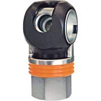 TOPQUIK SC Industrial Quick Coupler, Nickel-Plated Steel, 1/2", Female NPT, 359 PSI Moffatt Supply & Specialties