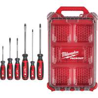 Ensemble de tournevis &agrave; prise coussin&eacute;e avec organisateur compact &agrave; profil bas PACKOUT, 6 m Moffatt Supply & Specialties