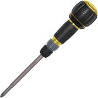 Tournevis &agrave; cliquet Fastbit Tru-Grip, embouts Phillips et &agrave; fente, 8-1/2" lo, Prise Plastique/Coussin&eacute;e Moffatt Supply & Specialties