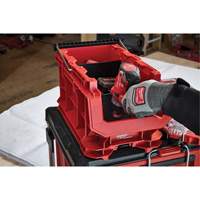 PACKOUT Compact Crate, 15-1/2" x 9-1/2" x 8-3/4", Black/Red Moffatt Supply & Specialties