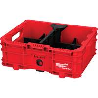 PACKOUT Low-Profile Crate, 15" x 18-5/8" x 6-5/8", Black/Red Moffatt Supply & Specialties
