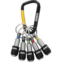 Keyring Bit Holder Set, 5 Pcs. Moffatt Supply & Specialties