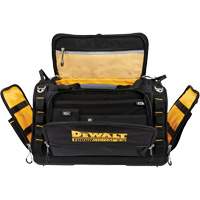 ToughSystem&reg; 2.0 Dirt Repellent Jobsite Tool Bag, 1680 Denier, 50 Pockets, Black/Yellow Moffatt Supply & Specialties