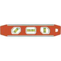 Niveau Torpedo renforc&eacute;, 9" lo, Aluminium, 3 fioles, Magn&eacute;tique Moffatt Supply & Specialties