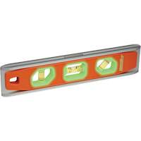 Niveau Torpedo Glo-View&reg;, 9" lo, Aluminium, 3 fioles, Magn&eacute;tique Moffatt Supply & Specialties