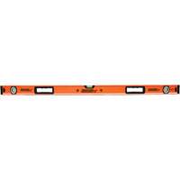 Level with Protective End-Caps, Box, 4' L, Aluminum, 3, Non-Magnetic Moffatt Supply & Specialties