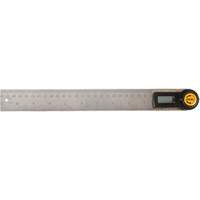 Digital Angle Locator & Ruler, 11" L, Stainless Steel, 1/32" Graduations Moffatt Supply & Specialties