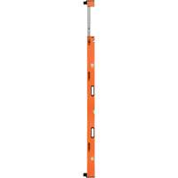 Heavy-Duty Extendable Plate Level, 12'/7' L, Aluminum, 3, Non-Magnetic Moffatt Supply & Specialties
