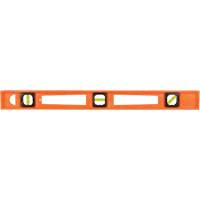 Orange Structo-Cast&reg; Contractor's Level, I-Beam, 2' L, 3, Non-Magnetic Moffatt Supply & Specialties