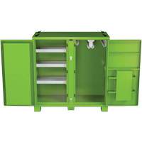 Onsite PPE Storage Cabinet, Steel, High-Visibility Lime Green Moffatt Supply & Specialties