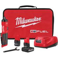Ensemble de rectifieuse droite FUEL, 1/4" collet, 12 V, Lithium-ion Moffatt Supply & Specialties