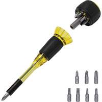 Tournevis 8-en-1 Tru-Grip avec raccourci, 6-57/100" lo, Prise Plastique Moffatt Supply & Specialties