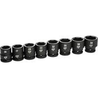 Jeu de douilles m&eacute;triques &agrave; 6 pans, 8 Mcx, Chocs, Prise de 3/4" Moffatt Supply & Specialties