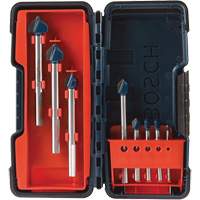 Glass & Tile Drill Bit Set, 8 Pieces, Carbide Moffatt Supply & Specialties