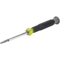 Tournevis multi-embouts fendus et Phillips pour &eacute;lectroniques 4-en-1, 6-1/2" lo, Prise Coussin&eacute;e Moffatt Supply & Specialties