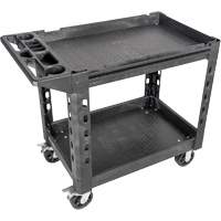 Chariot utilitaire MODbox, 0 tiroirs, 44-63/100" lo x 25-1/2" la x 39" h, Noir Moffatt Supply & Specialties