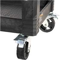 Chariot utilitaire MODbox, 0 tiroirs, 44-63/100" lo x 25-1/2" la x 39" h, Noir Moffatt Supply & Specialties