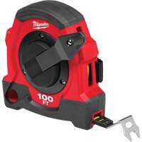 Closed Reel Long Tape Measure, 100', Imperial Graduations Moffatt Supply & Specialties