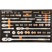 1/4", 3/8" & 1/2" Drive 120XP Mechanics Tool Set in Foam Tray, 89 Pcs Moffatt Supply & Specialties