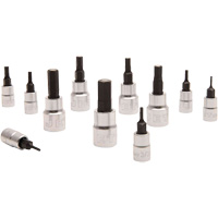 Magnetic SAE Bit Socket Set JMHB-11S, Hex, 1/4"/3/8" Drive, 11 Pcs Moffatt Supply & Specialties