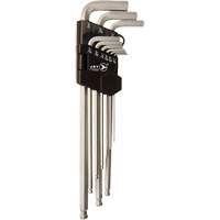 Extra-Long Magnetic SAE Ball Nose Hex Key Set JMHK-9SL, 9 Pcs., Imperial Moffatt Supply & Specialties