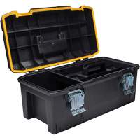 Water Sealed Toolbox, 23" W x 12" D x 23" H, Black/Yellow Moffatt Supply & Specialties