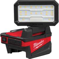 Projecteur d&eacute;clairage compact et pliable M18 ROVER avec chargement USB, DEL, 85/250/1000/500 lumens, Boîtier en Nylon rempli de verre Moffatt Supply & Specialties