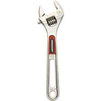 Adjustable Wrench with Quick-Fit-Jaw, 6" L, 1" Max Width, Chrome Moffatt Supply & Specialties