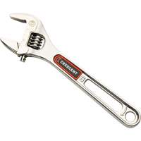 Adjustable Wrench with Quick-Fit-Jaw, 6" L, 1" Max Width, Chrome Moffatt Supply & Specialties