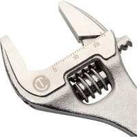 Adjustable Wrench with Quick-Fit-Jaw, 6" L, 1" Max Width, Chrome Moffatt Supply & Specialties