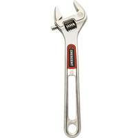 Adjustable Wrench with Quick-Fit-Jaw, 10" L, 1-7/16" Max Width, Chrome Moffatt Supply & Specialties