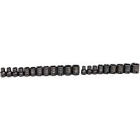 Jeu de douilles SAE/m&eacute;triques &agrave; 6 pans, 49 Mcx, Chocs, Prise de 3/8", Profond Moffatt Supply & Specialties