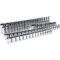 Jeu maître de douilles m&eacute;triques dans un plateau de rangement en mousse, 67 Mcx, Prise de 1/2", Profond Moffatt Supply & Specialties