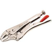 Locking Pliers with Wire Cutter, 5" Length, Curved Jaw Moffatt Supply & Specialties