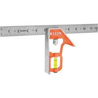 Combination Square, 12" L, 1/8"/1/16"/1/32" Graduations, Stainless Steel Moffatt Supply & Specialties