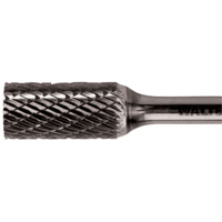 Double Cut Cylindrical Carbide Burr, 3/8" Dia., 1/4" Shank, 3/4" Depth of Cut Moffatt Supply & Specialties